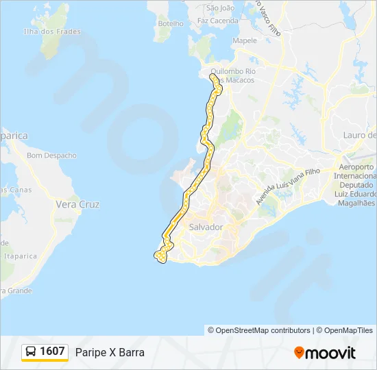 1607 Bus Line Map