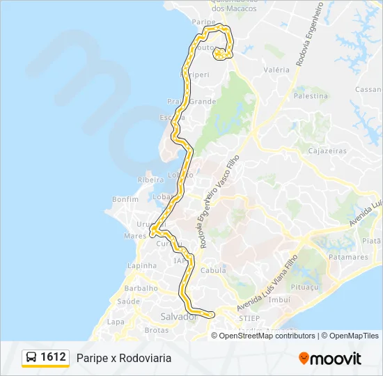 1612 Bus Line Map