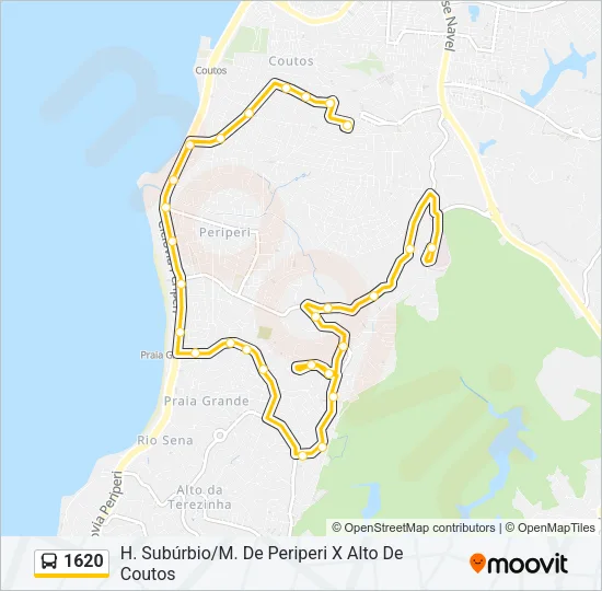 1620 Bus Line Map