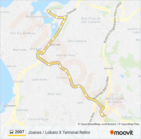 2007 Bus Line Map