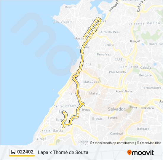 Mapa de 022402 de autobús