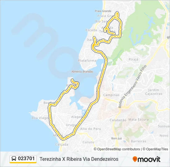023701 Bus Line Map