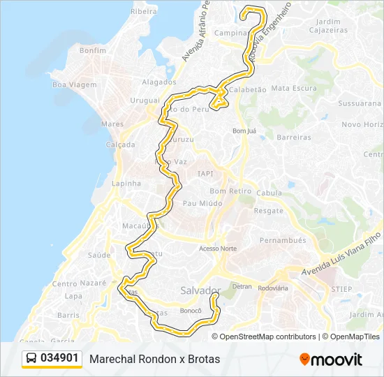 034901 Bus Line Map