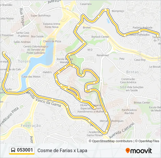 053001 Bus Line Map