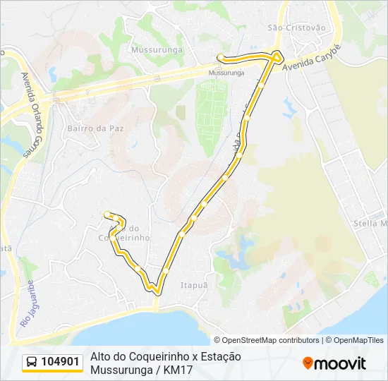 104901 Bus Line Map