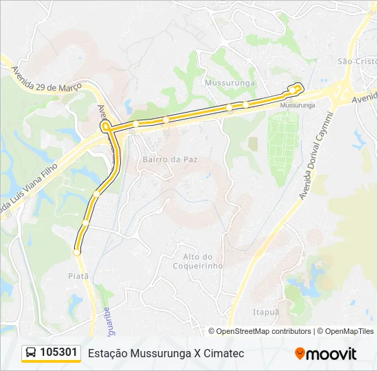 105301 Bus Line Map