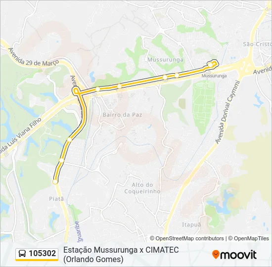 105302 Bus Line Map