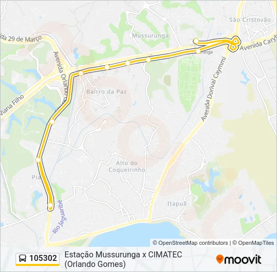 105302 Bus Line Map