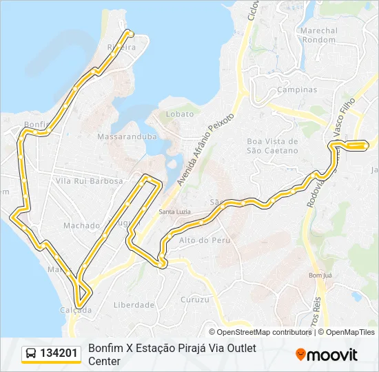 134201 Bus Line Map