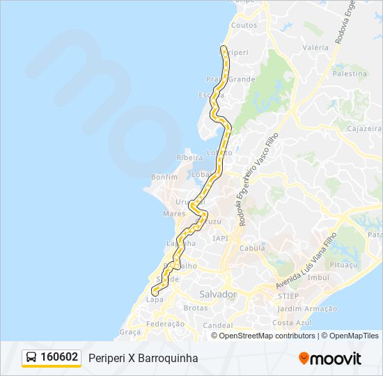 Mapa de 160602 de autobús