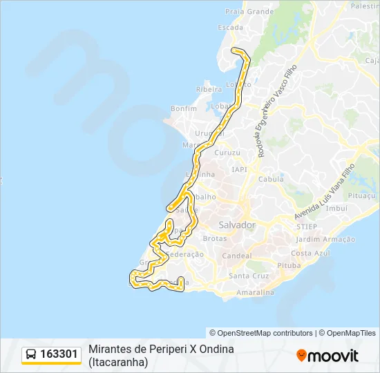 163301 Bus Line Map