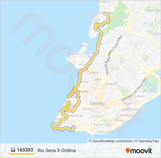 163303 Bus Line Map