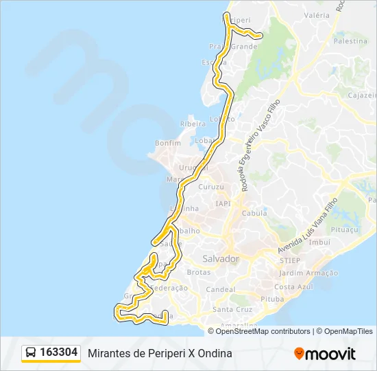 163304 Bus Line Map