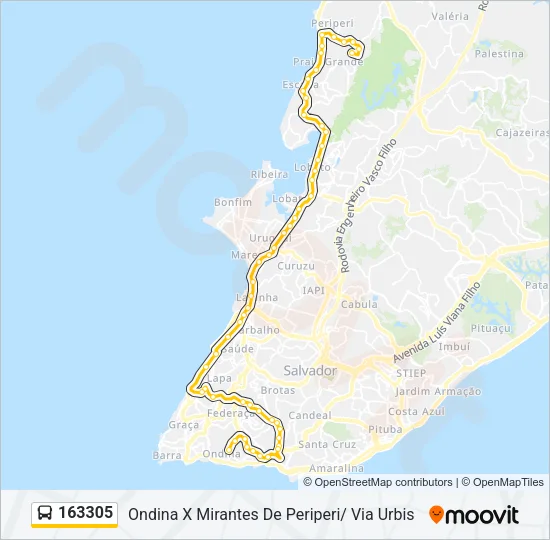 163305 Bus Line Map