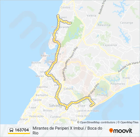 163704 Bus Line Map