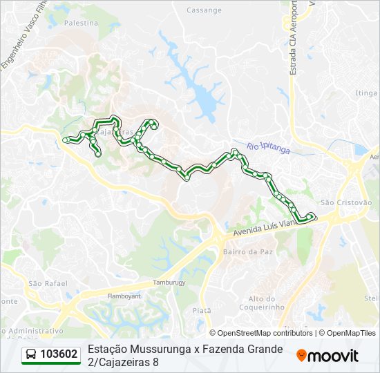 103602 bus Line Map
