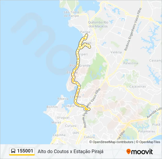 155001 Bus Line Map