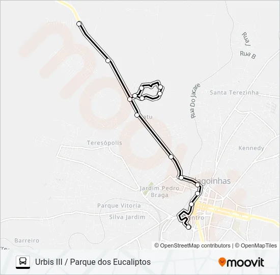 5124 URBIS III / PARQUE DOS EUCALIPTOS Bus Line Map
