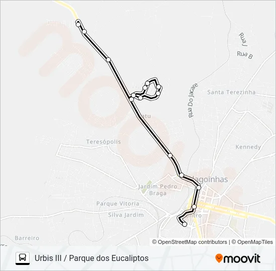 5124 URBIS III / PARQUE DOS EUCALIPTOS Bus Line Map