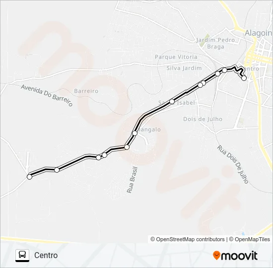 5111 MANGALÔ / CENTRO Bus Line Map