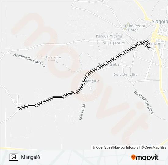 5111 MANGALÔ / CENTRO Bus Line Map