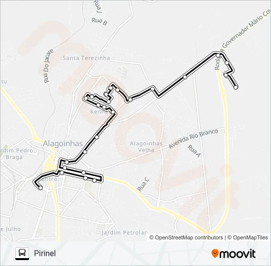 5127 PIRINEL / ATAKAREJO Bus Line Map