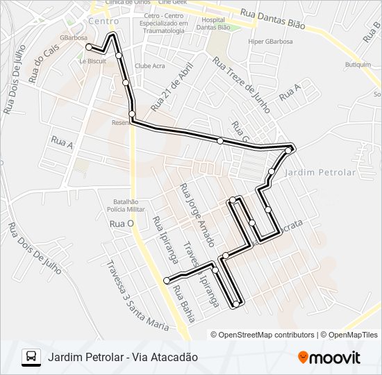 Como chegar até Rua Jardim Taniz em Navegantes de Ônibus ou Barca?