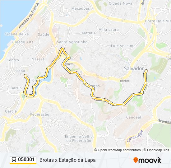 Mapa de 050301 de autobús