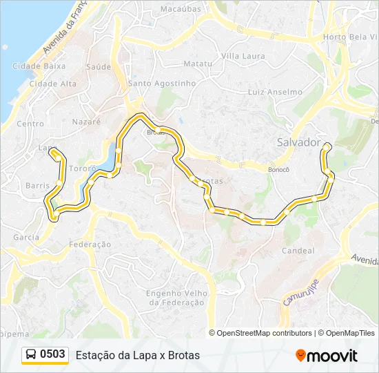 0503 Bus Line Map