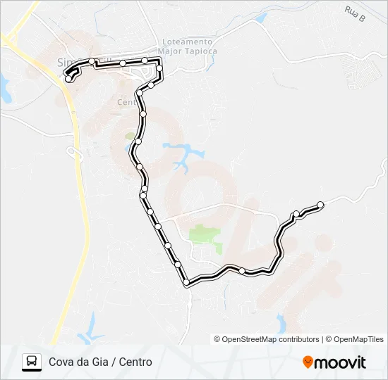 SF-005 COVA DA GIA / CENTRO Bus Line Map