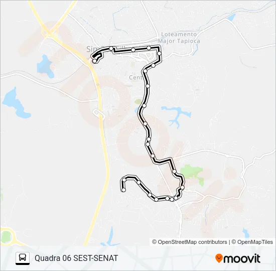 SF-006 QUADRA 06 SEST-SENAT Bus Line Map