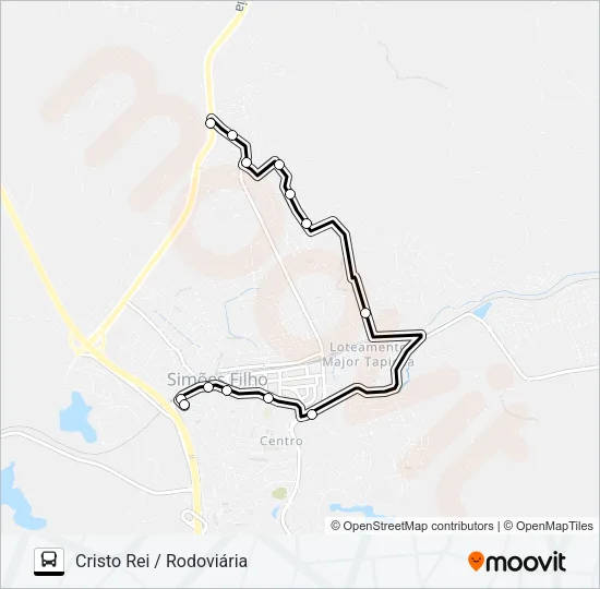 SF-011 CRISTO REI / RODOVIÁRIA Bus Line Map