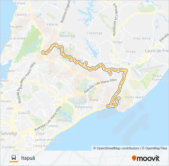 L509 ITAPUÃ - BRASILGÁS Bus Line Map