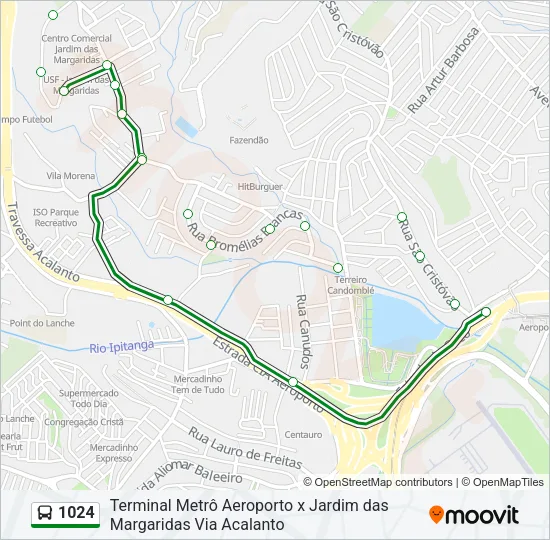 1024 Bus Line Map