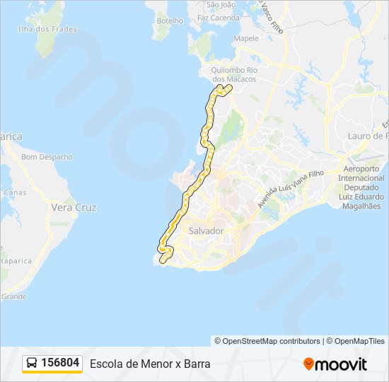 Mapa de 156804 de autobús