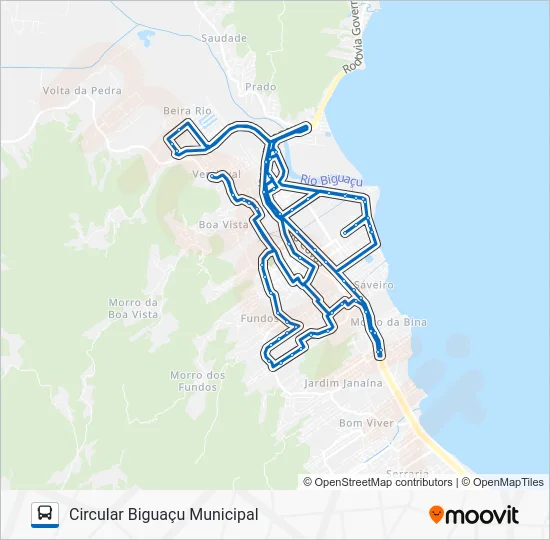 900006 CIRCULAR BIGUAÇU Bus Line Map