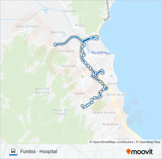 900006 CIRCULAR BIGUAÇU Bus Line Map