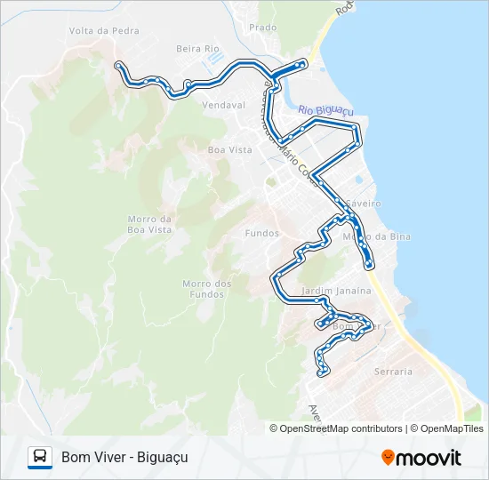 900056 BOM VIVER / BIGUAÇU Bus Line Map