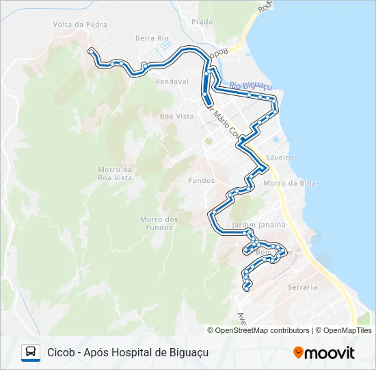 900056 BOM VIVER / BIGUAÇU Bus Line Map