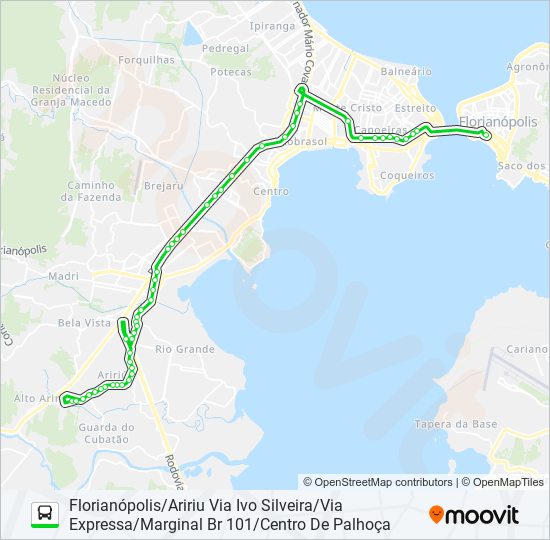 Mapa de 03511 de autobús