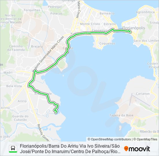 Mapa da linha 0369 de ônibus