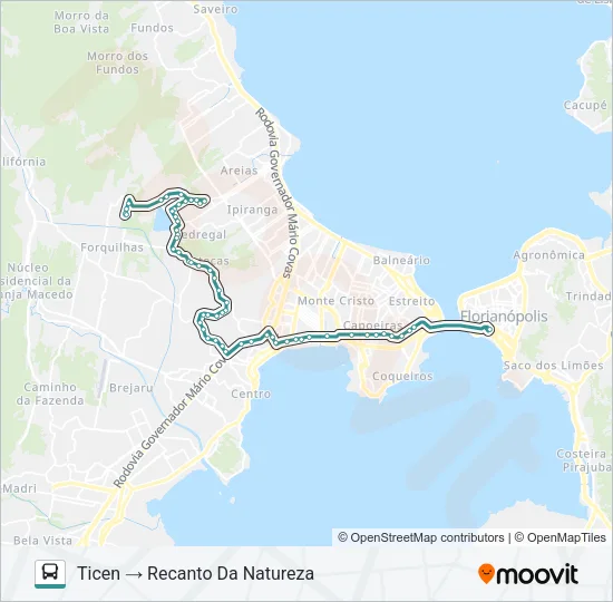 020.1 POTECAS SANTOS SARAIVA Bus Line Map