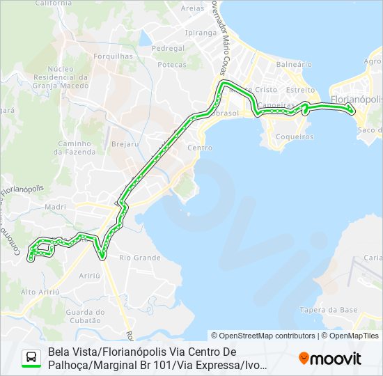 Mapa de 71613 de autobús