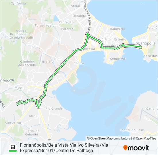 Mapa de 71619 de autobús