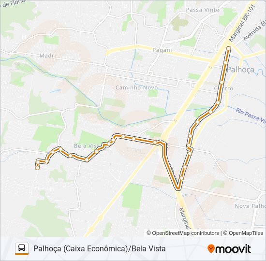 Mapa de 4038 de autobús