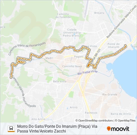 Mapa de 5032 de autobús