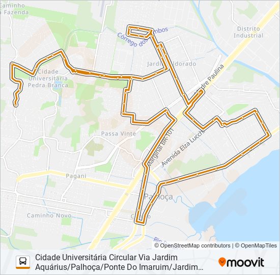 Mapa de 6203 de autobús