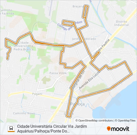 Mapa de 6202 de autobús