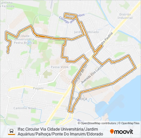 Mapa de 6207 de autobús