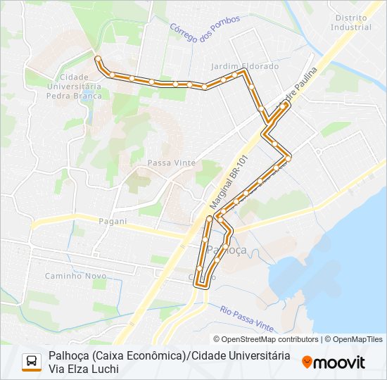 Mapa de 6302 de autobús